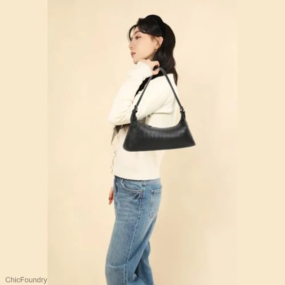 Woven Vegan Leather Crossbody Bag, 5-in-1 Versatile Styles, Compact Tote Hobo